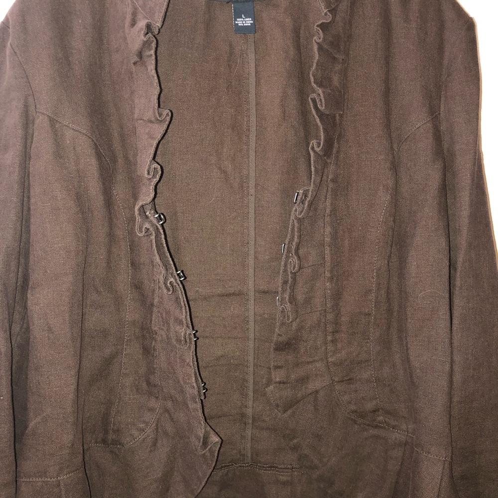 INC Womens Linen Blazer - Picture 2 of 3